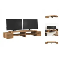 VidaXL Monitorständer mit Stauraum Artisan-Eiche 100x27x15 cm