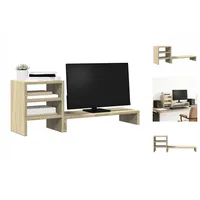 VidaXL Monitorständer mit Schreibtisch-Organizer Sonoma-Eiche