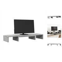 VidaXL Monitorständer Verstellbar Betongrau 80x24x10,5 cm