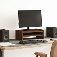 VidaXL Monitorständer Braun Eichen-Optik 42x24x16 cm Holzwerkstoff