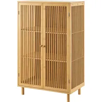 [en.casa] Beistellschrank Grong Bambus