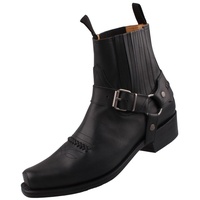Sendra Biker Stiefelette 6445 Schwarz - Schwarz