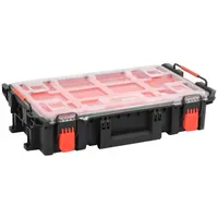 VidaXL Koffer für Flugreise Tragbar Schwarz 55,5x34,5x13,5 cm PP
