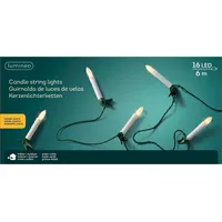 Lumineo Kerzen-Lichterkette 16 LED 6 m klassisch warm,