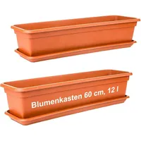 2 friends 2er Set, Pflanzkübel rechteckig 60 cm), Balkon