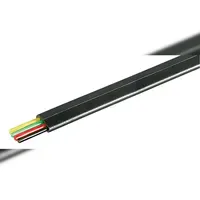 Goobay Telefonflachkabel 4-adrig 100 m Schwarz