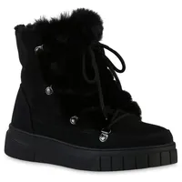VAN HILL Winter Boots in Schwarz