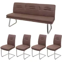 MCW Esszimmer-Set braun 5er-Set