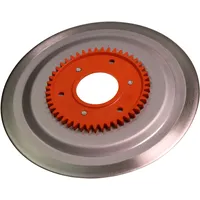 Ritter Ersatzmesser 554.185 glatt Schinken-/ Aufschnittmesser mit orangem Zahnrad