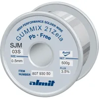 Almit Lötdraht bleifrei, Gummix 21Zeta SJM-03-S, 0,5 mm, 500