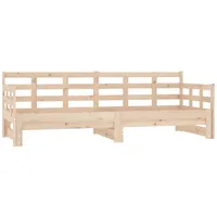VidaXL Tagesbett Ausziehbar Massivholz Kiefer 2x(90x190) cm1279898