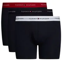 Tommy Hilfiger 3P BOXER BRIEF WB Schwarz/Rot Baumwolle, Large