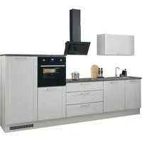 BASIC by Balculina Küchenzeile »Marsi«, Breite 320 cm, höhenverstellbare