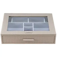 Windrose Schmuckschatulle Corbello Charmbox Taupe