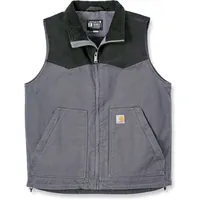 CARHARTT Rugged Flex Relaxed Fit Duck Weste, - Grau/Schwarz