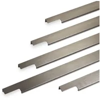 SO-Tech Möbelgriff BLANKETT Slim Edelstahl, 595mm Länge, Aluminium, Griffleiste,