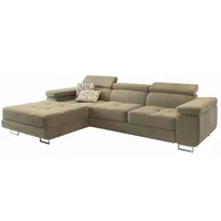 Masseno Ecksofa mit Schlaffunktion Elma ¦ creme ¦ Maße