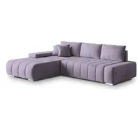 Masseno Ecksofa mit Schlaffunktion Alese ¦ lila/violett ¦ Maße