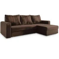Masseno Ecksofa mit Schlaffunktion Carl ¦ braun ¦ Maße