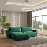 Masseno Ecksofa TURIN mit Schlaffunktion L-Form, Sofa mit Bettkasten,