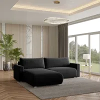 Masseno Ecksofa TURIN mit Schlaffunktion L-Form, Sofa mit Bettkasten,