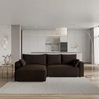 Masseno Ecksofa FORIL mit Schlaffunktion L-Form, Sofa mit Bettkasten,