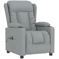 VidaXL Relaxsessel Elektrisch Hellgrau Stoff