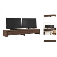 VidaXL Monitorständer mit Schubladen Eichen-Optik 100x27x15 cm