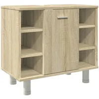 VidaXL Badezimmerschrank Sonoma-Eiche 60x32x53,5 cm Holzwerkstoff