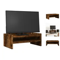 VidaXL Monitorständer Räuchereiche 42x24x16 cm Holzwerkstoff