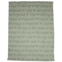 David Fussenegger Babydecke Riga Kids 'eat, sleep...' 70 x