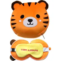 Triton-X Relaxeazzz Plüsch Tiger Reisekissen & Schlafmaske