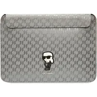 Karl Lagerfeld KLCS14SAKHPKG 14" srebrny/silver Saffiano Monogram Ikonik (14"),