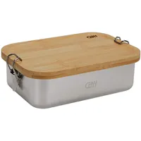 CJH Edelstahl Lunch Box, Bambus-Deckel L
