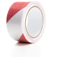 Perel Antirutschband 5cm x 5m - rot-weiß, starker Griff