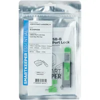 Smartkeeper BL04PKGY Schnittstellenblockierung + Schlüssel USB Typ-B Grün, Kunststoff