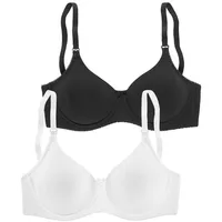 PETITE FLEUR Still-BH Damen schwarz+weiß Gr.85E