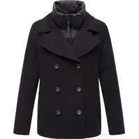 Marikoo Winterjacke Aylaraa Elegante Designer Winterjacke schwarz XL (42)