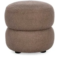 BIZZOTTO Hocker Gabby aus Boucle-Stoff, Braun