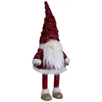 Christmas Paradise Großer Wackelnder Weihnachtswichtel 57cm(77cm) Wackel-Gnom rot