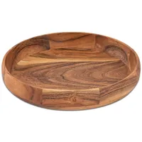 Amagohome Holzschale Deko Schale Obstschale Holz ø30cm lebensmittelecht Akazie