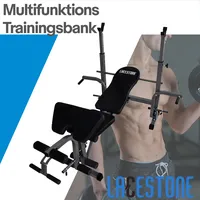 LACESTONE Multifunktions Trainingsbank Hantelbank Gewichtheberbank Fitnessbank Schrägbank Bench ohne