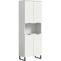 Xonox.home Hochschrank Riff ca. 70x193 cm Weiß/Schwarz