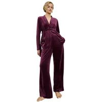 Triumph Homewearhose "Sensual Velour Wide Leg Trousers", Damen, Gr.