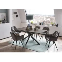 Hela »HAVEL«, (7 tlg.), Tisch 140-180x90 cm, Synchronauszug, Stuhl