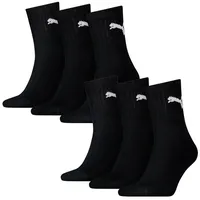 Puma Short Crew Sportsocken 6-Pack schwarz 43-46