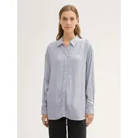 Tom Tailor Denim Langarmbluse grau S