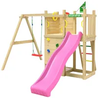 Jungle Gym Spielturm Deck, Spielanlage mit Schaukel und Rutsche