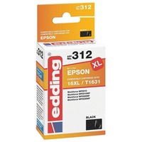 Edding Tintenpatrone ersetzt Epson T1631, Schwarz