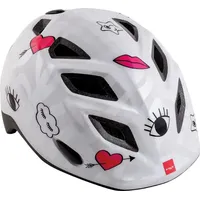 MET-Helmets MET Kinder Fahrradhelm Elfo , Symbole - Weiß